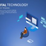 Digital Technology Isometric PowerPoint Template & Google Slides Theme