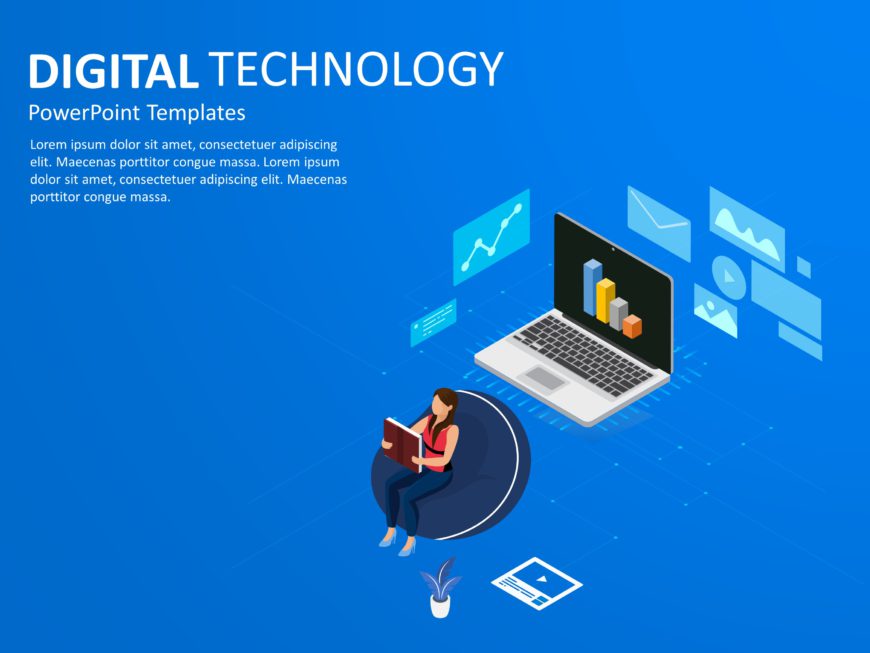 Financial Review Isometric PowerPoint Template