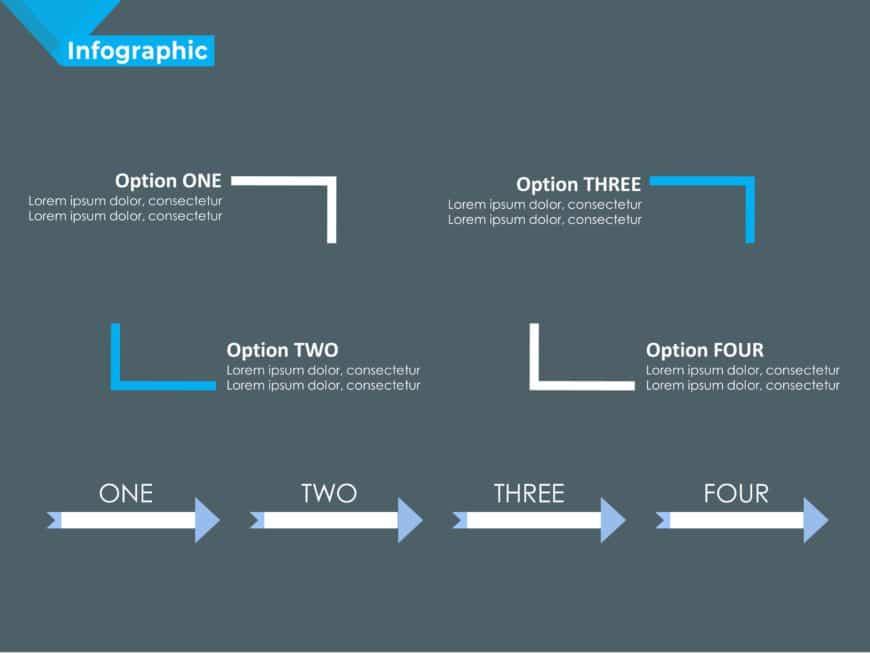 Four Steps Infographic PowerPoint Template