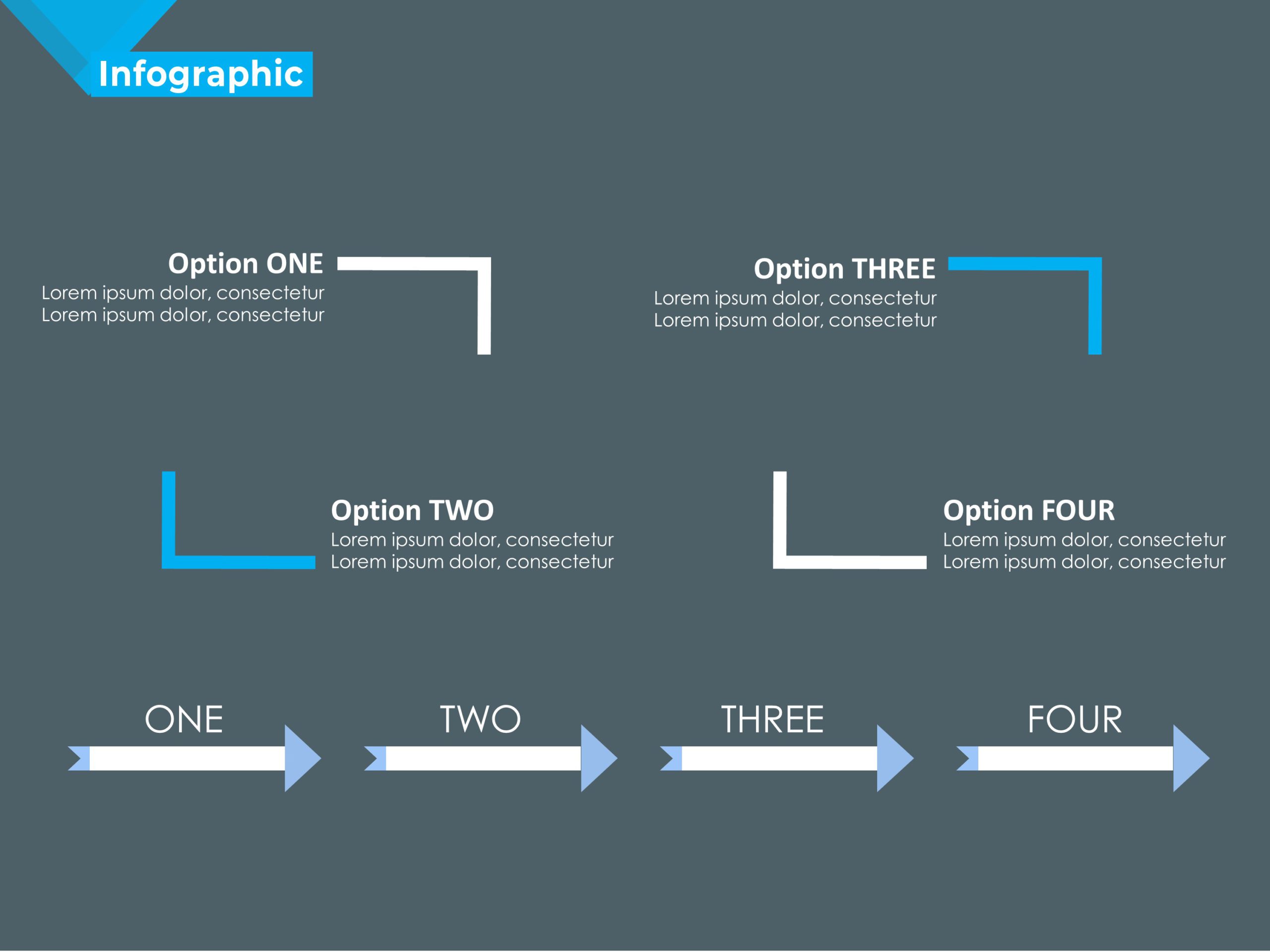 Four Steps Infographic PowerPoint Template