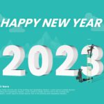 Happy New Year 2023 PowerPoint Template & Google Slides Theme