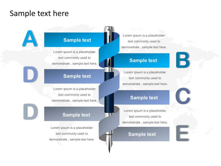 Ink Pen PowerPoint Template & Google Slides Theme