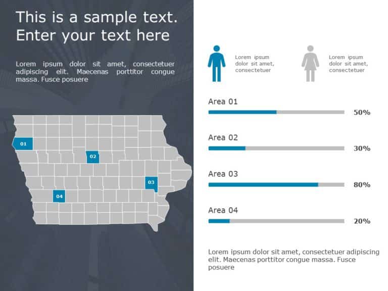 Iowa Demographic 9 PowerPoint Template & Google Slides Theme