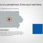 Iowa Map 3 PowerPoint Template & Google Slides Theme