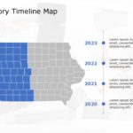 Iowa Map 5 PowerPoint Template & Google Slides Theme