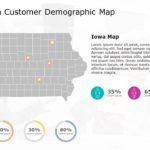 Iowa Map 6 PowerPoint Template & Google Slides Theme