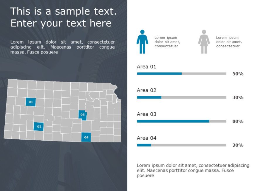 Kansas Demographic 9 PowerPoint Template