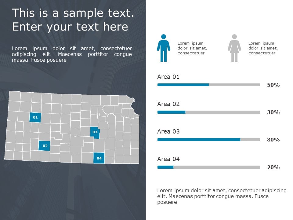 Kansas Demographic 9 PowerPoint Template & Google Slides Theme