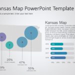 Kansas Map 8 PowerPoint Template & Google Slides Theme