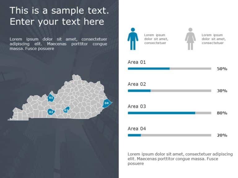 Kentucky Demographic 9 PowerPoint Template & Google Slides Theme