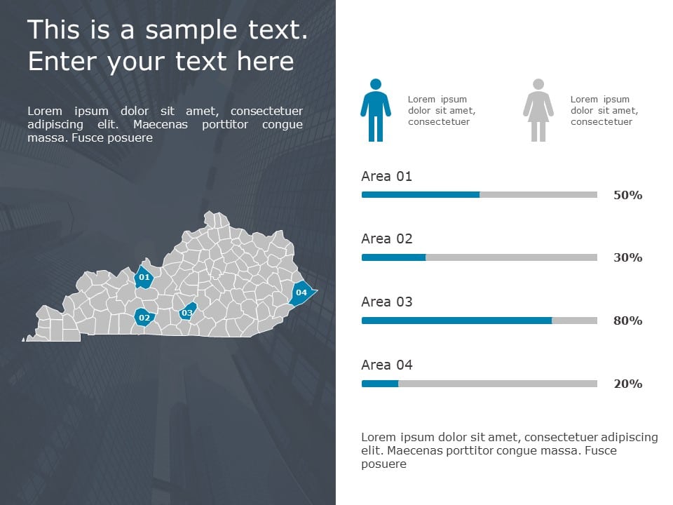 Kentucky Demographic 9 PowerPoint Template & Google Slides Theme