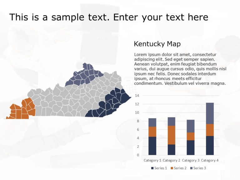 Kentucky Map 1 PowerPoint Template & Google Slides Theme