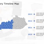 Kentucky Map 5 PowerPoint Template & Google Slides Theme