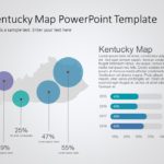 Kentucky Map 8 PowerPoint Template