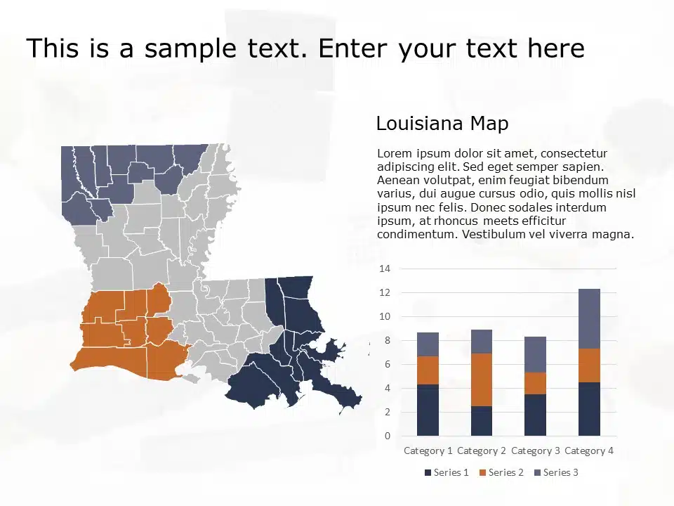 Louisiana parish map - Editable PowerPoint Maps