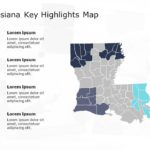 Louisiana Map 4 PowerPoint Template & Google Slides Theme