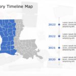 Louisiana Map 5 PowerPoint Template & Google Slides Theme