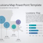 Louisiana Map 8 PowerPoint Template & Google Slides Theme