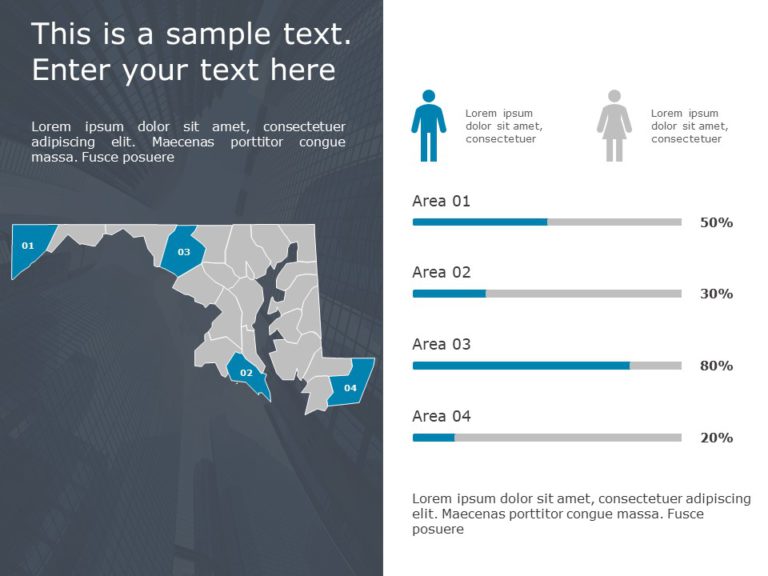 Maryland Demographic 9 PowerPoint Template & Google Slides Theme