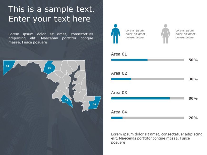 Maryland Demographic 9 PowerPoint Template