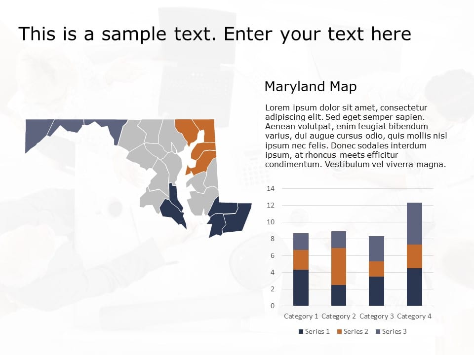 Maryland Map 1 PowerPoint Template & Google Slides Theme