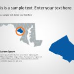 Maryland Map 3 PowerPoint Template & Google Slides Theme