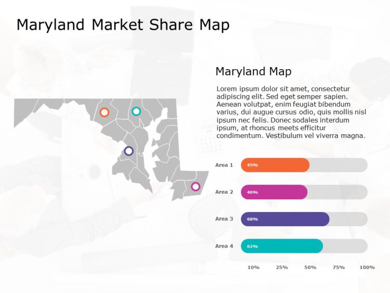 Maryland Map 7 PowerPoint Template & Google Slides Theme