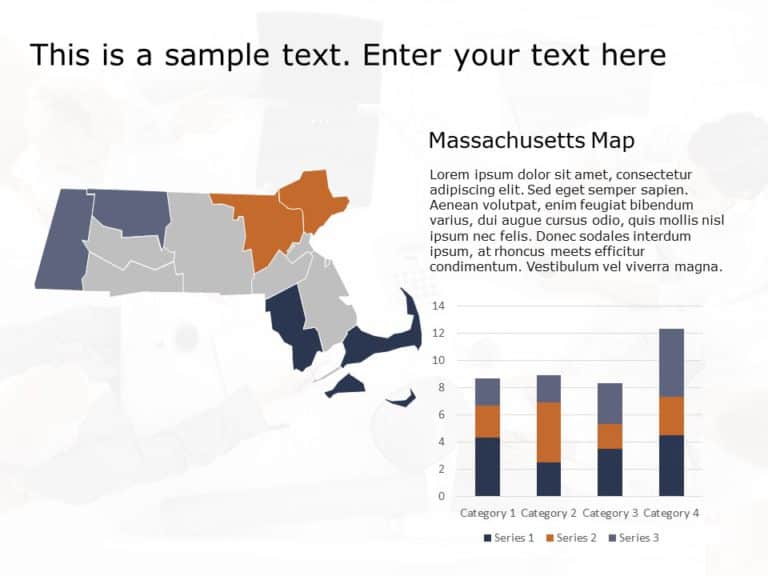Massachusetts Map 1 PowerPoint Template