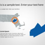 Massachusetts Map 3 PowerPoint Template & Google Slides Theme