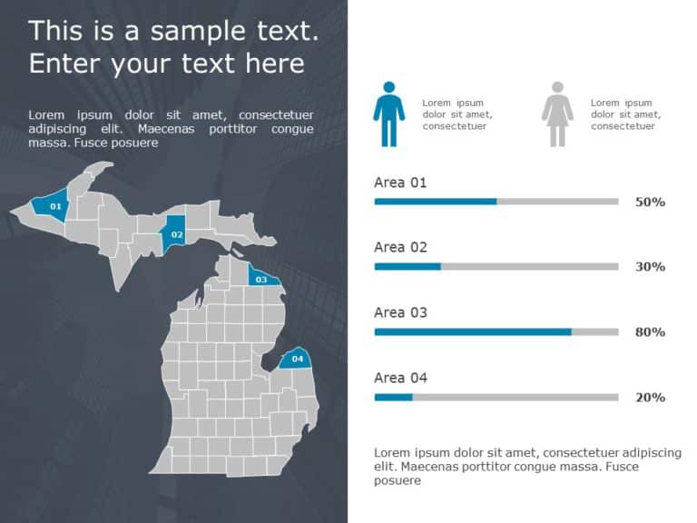 Michigan Demographic Profile 9 PowerPoint Template & Google Slides Theme