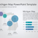 Michigan Map 8 PowerPoint Template & Google Slides Theme