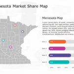 Minnesota Map 6 PowerPoint Template & Google Slides Theme