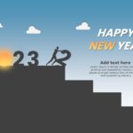 New Year Wishes 2023 PowerPoint Template & Google Slides Theme
