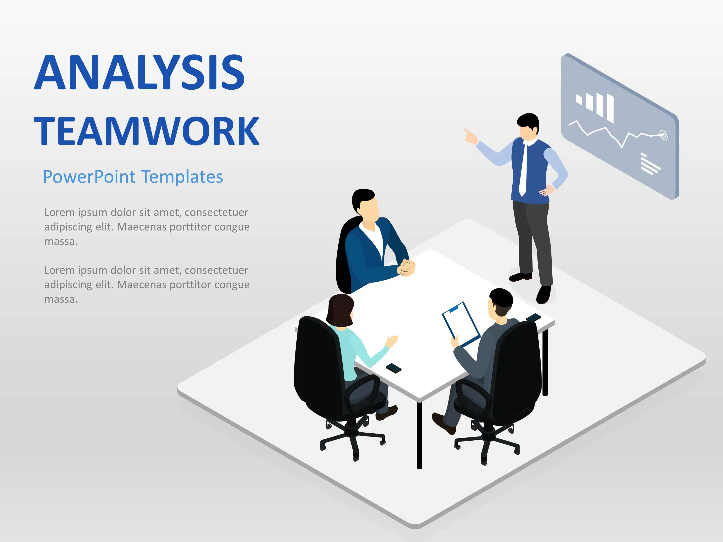 Planning Isometric PowerPoint Template & Google Slides Theme