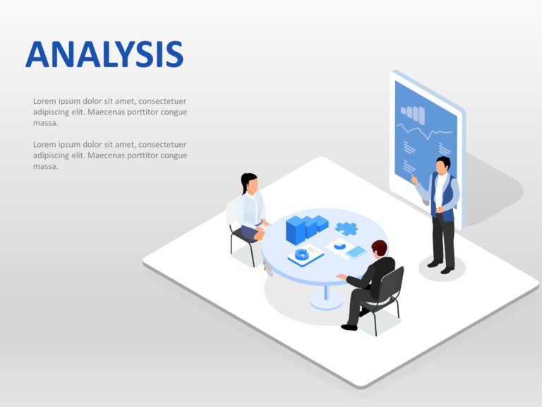 Problem Solving Isometric PowerPoint Template