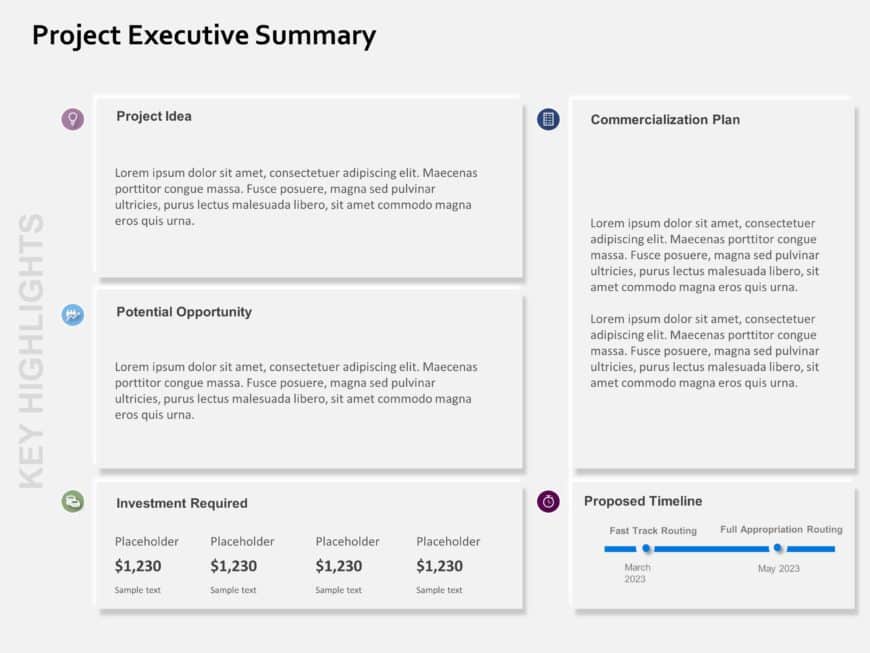 Project Proposal Summary PowerPoint Template