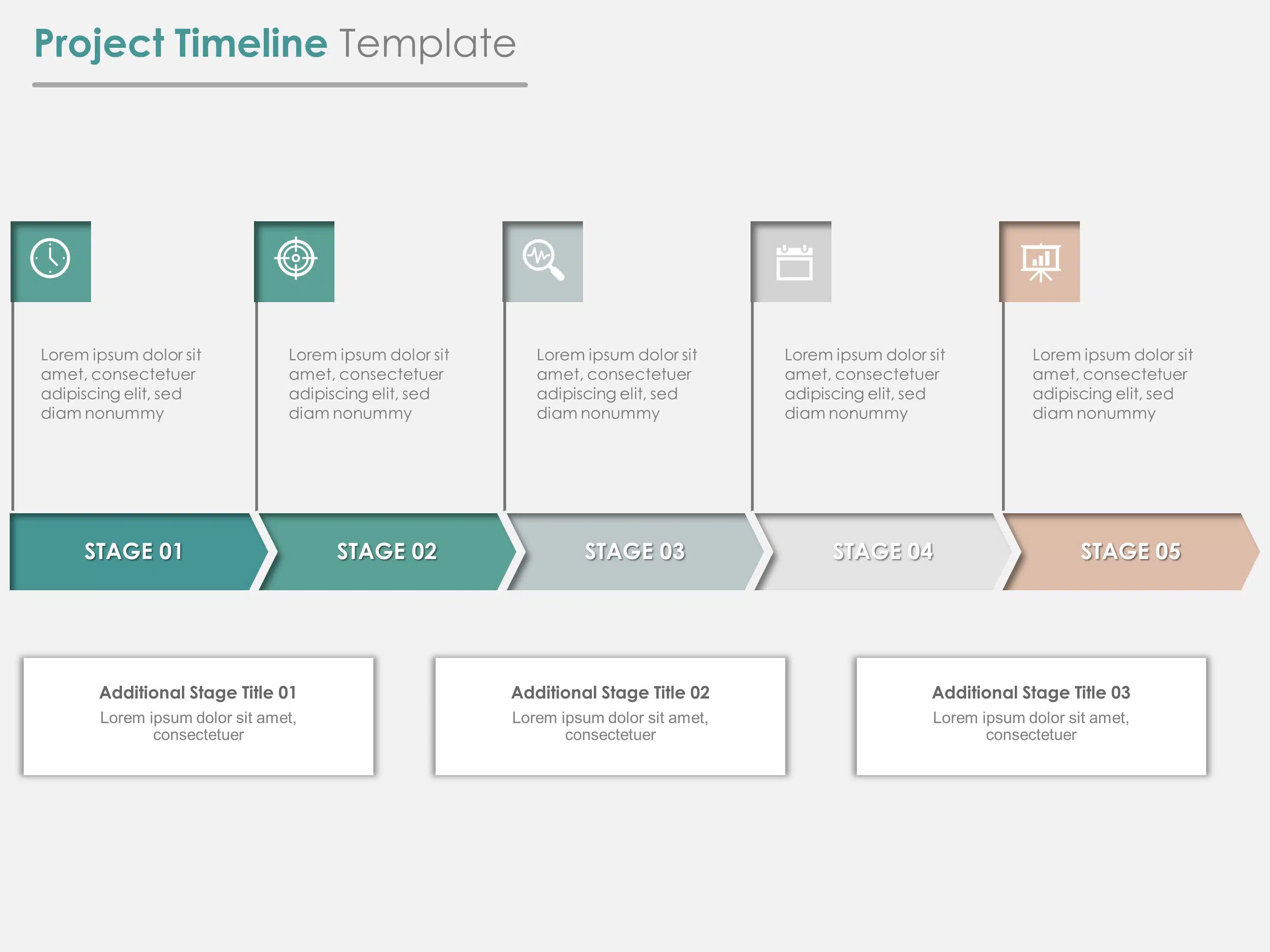 Project Stages PowerPoint Template & Google Slides Theme