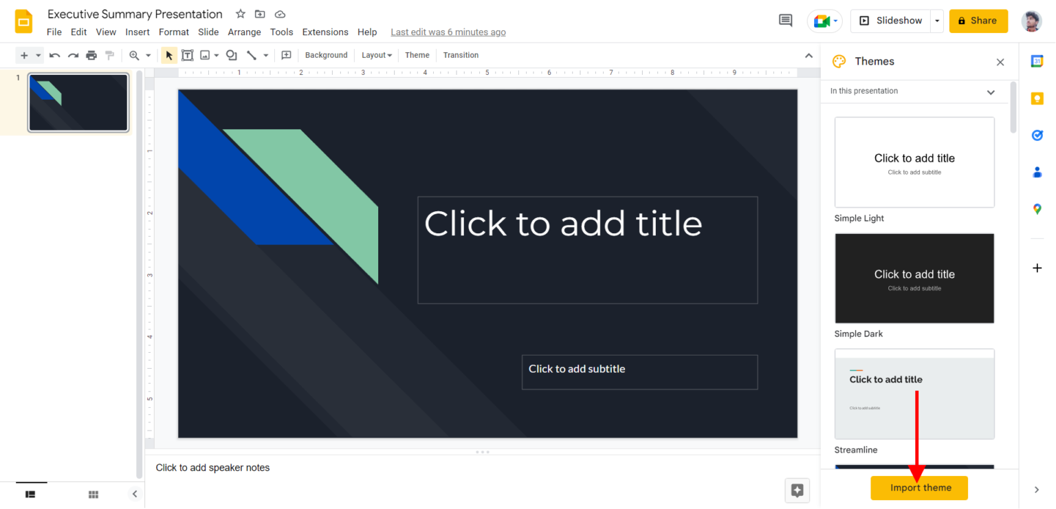 How to Import Google Slides Themes? Google Slides Tutorial