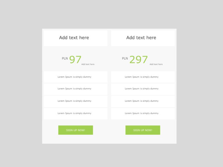 Plan Pricing PowerPoint Template