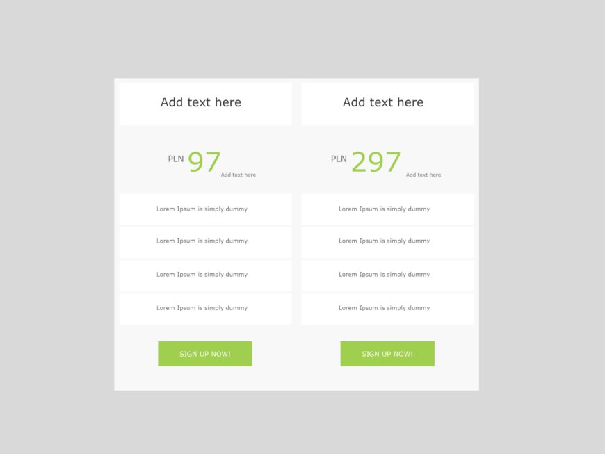 Plan Pricing PowerPoint Template