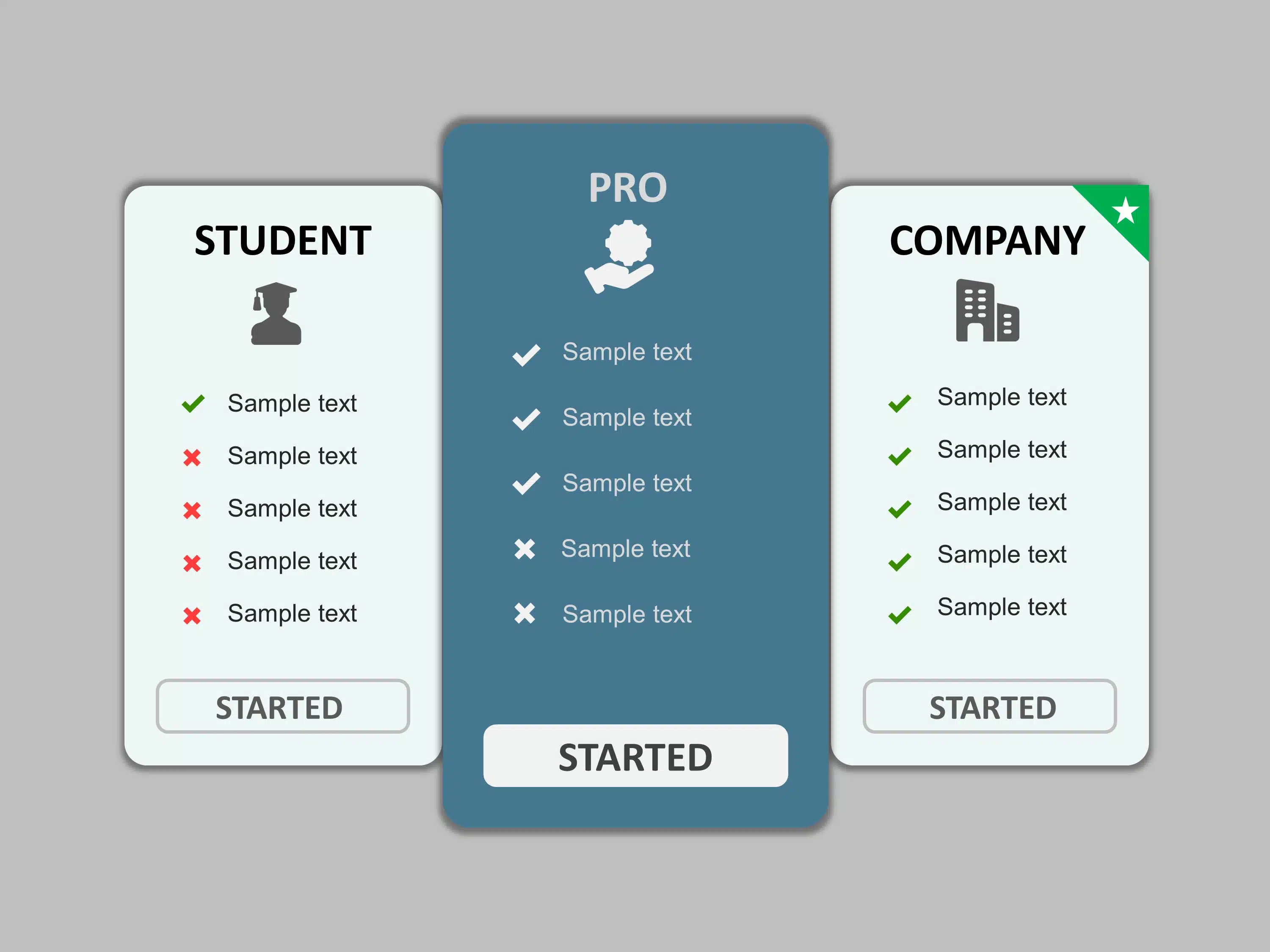 Pricing Plan Infographic PowerPoint Template & Google Slides Theme