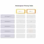 Rectangular Pricing PowerPoint Table & Google Slides Theme