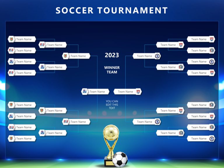 Soccer Tournament PowerPoint Template & Google Slides Theme