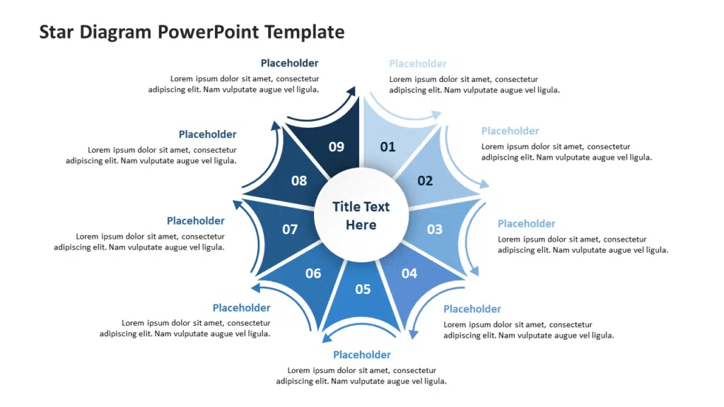 Star Diagram Google Slides Template