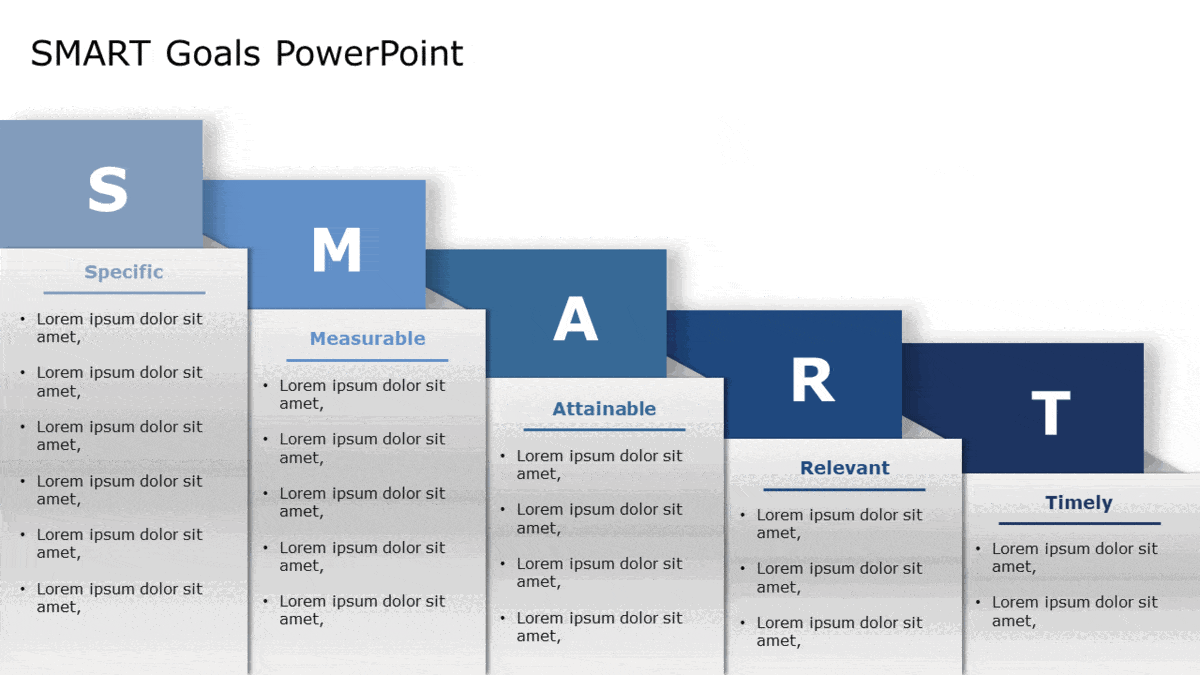 Smart Goals PowerPoint Template Collection