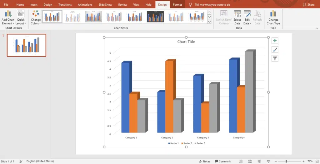 graphs in powerpoint presentation