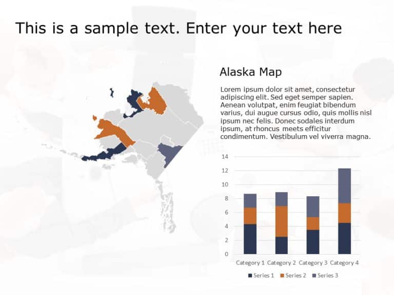 Alaska Map 1 PowerPoint Template & Google Slides Theme