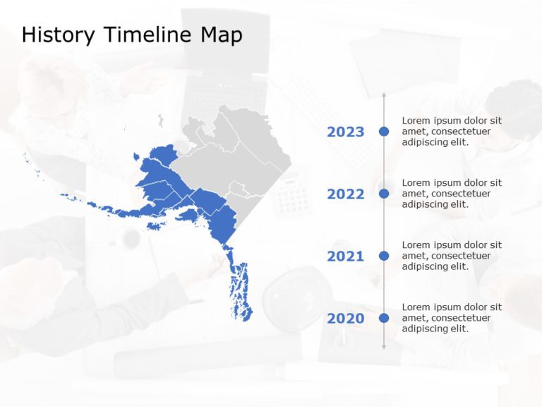 Alaska Map 5 PowerPoint Template & Google Slides Theme