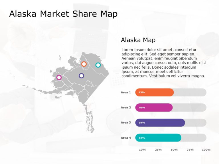Alaska Map 7 PowerPoint Template