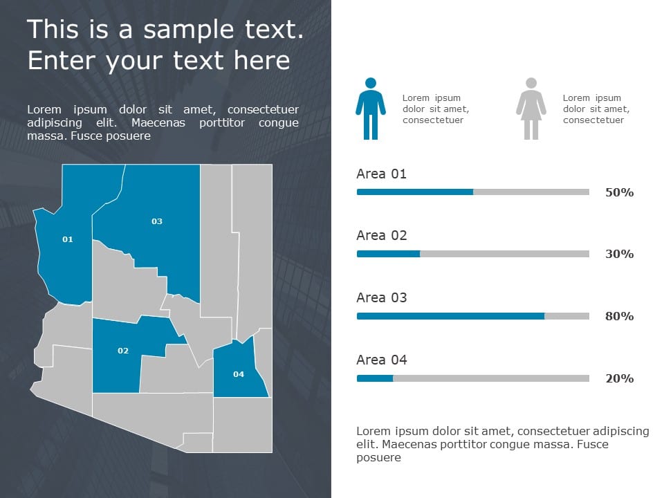 Arizona Demographic Profile 9 PowerPoint Template